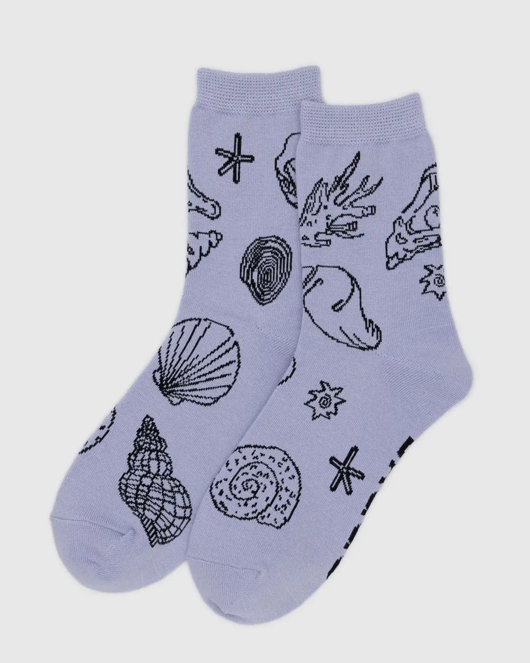 CREW SOCK-SHELLS LIGHT BLUE