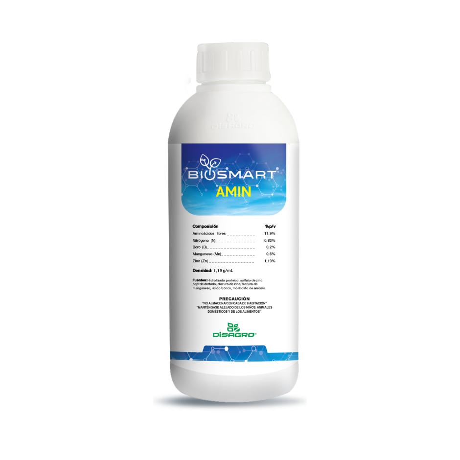 Bioestimulante aminoácidos para plantas Biosmart Amin 1L