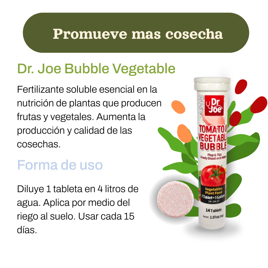 FERTILIZANTE BUBBLE VEGETALES