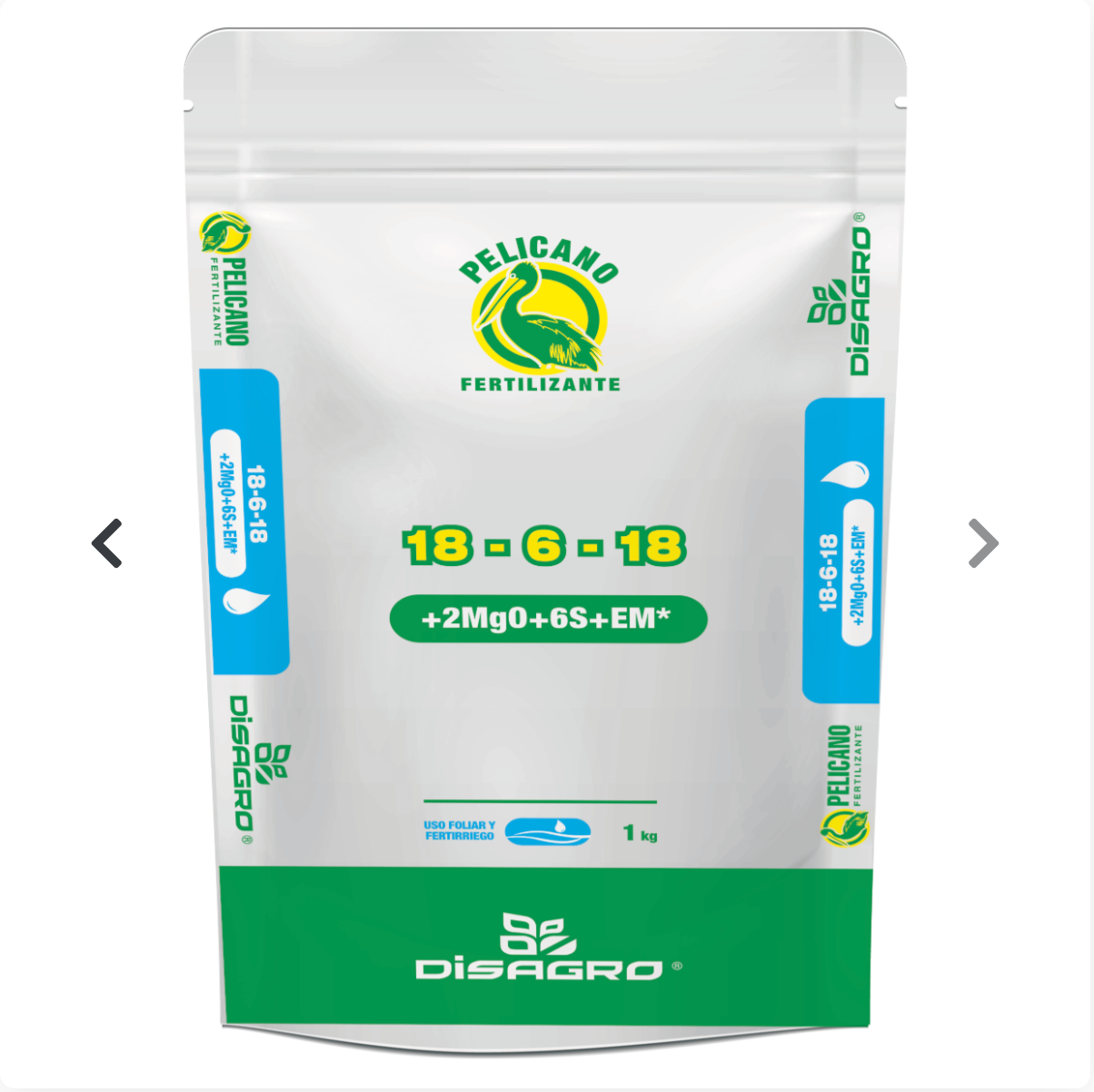 FERTILIZANTE NPK soluble 18-6-18 + EM 1 KG