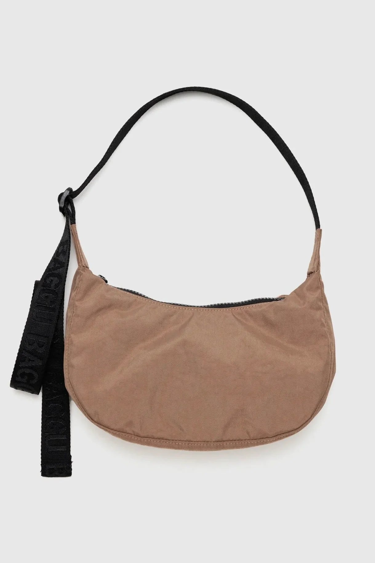 SMALL NYLON CRESCENT- COCOA
