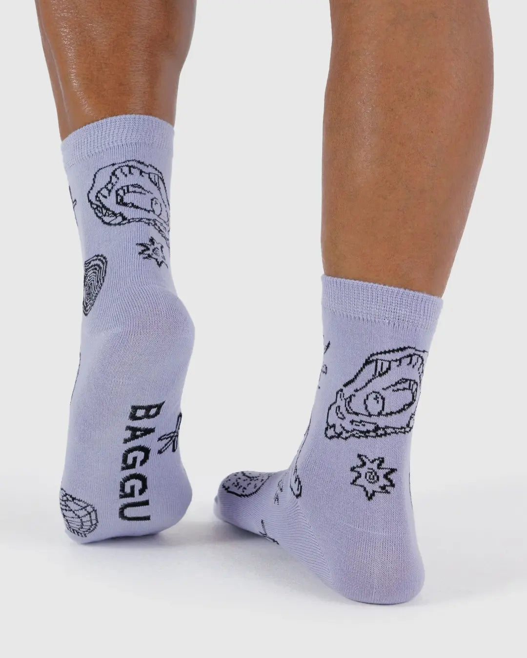 CREW SOCK-SHELLS LIGHT BLUE