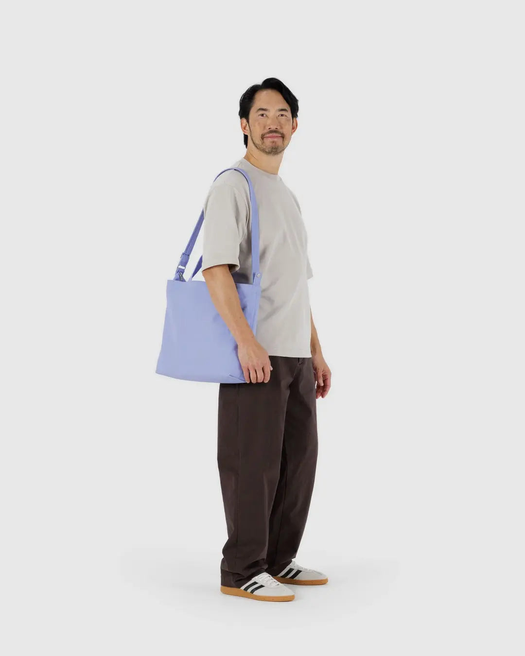 HORIZONTAL ZIP DUCK BAG- FRENCH BLUE
