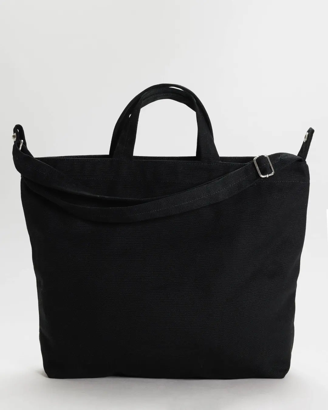 HORIZONTAL ZIP DUCK BAG -BLACK
