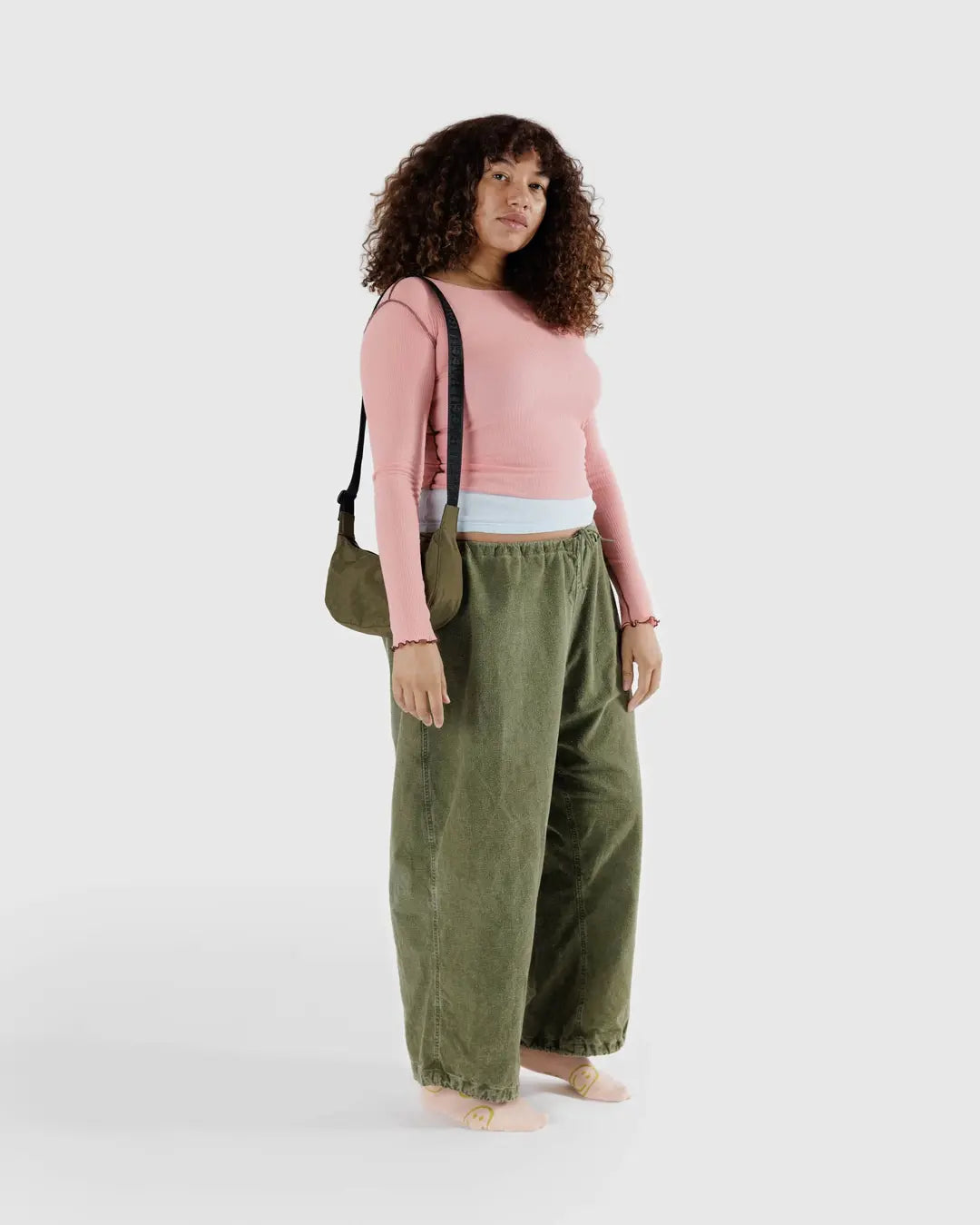 SMALL NYLON CRESCENT- SEAWEED