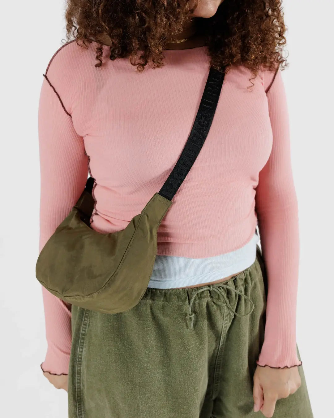 SMALL NYLON CRESCENT- SEAWEED