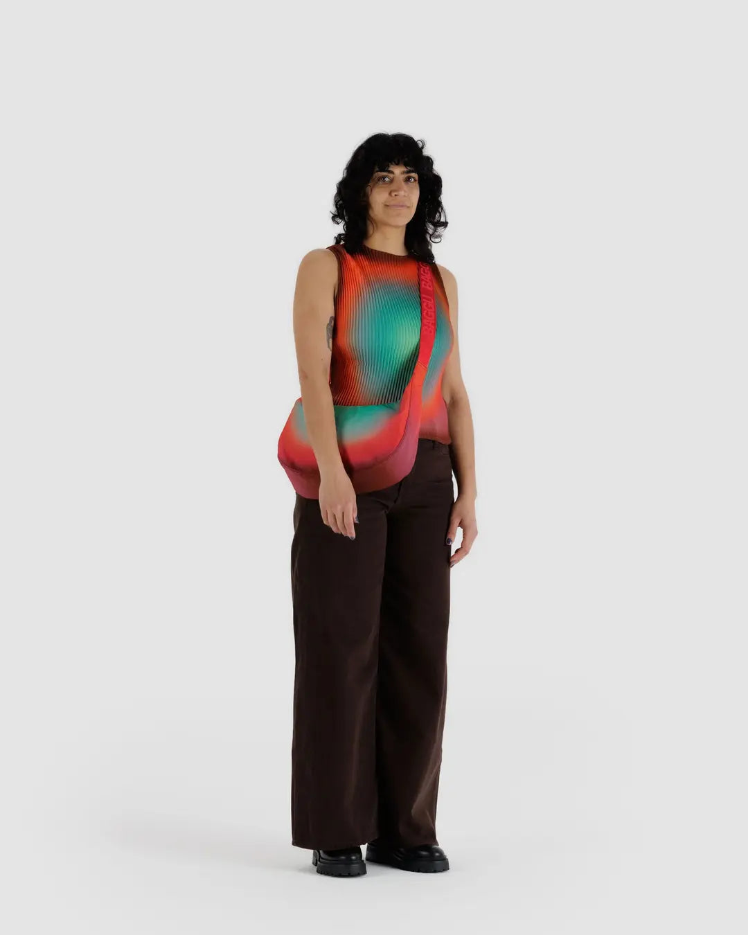 MEDIUM NYLON CRESCENT BAG-RAIN