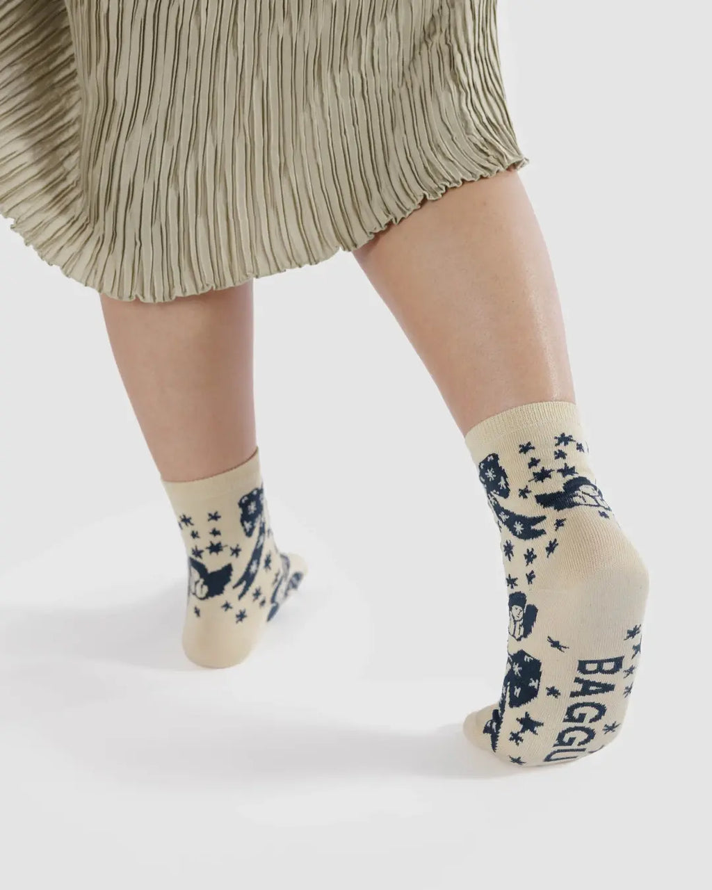CREW SOCK- CHERUB BOWS